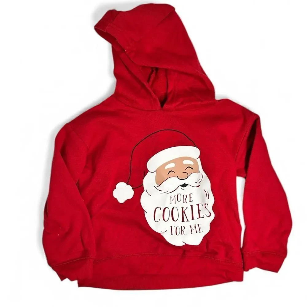 EUC Carter’s Toddler Unisex Red Santa Clause Hoodie - Size 3T